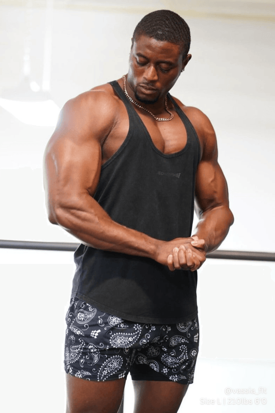 Classic Vintage Washed Racerback Stringer - Charcoal