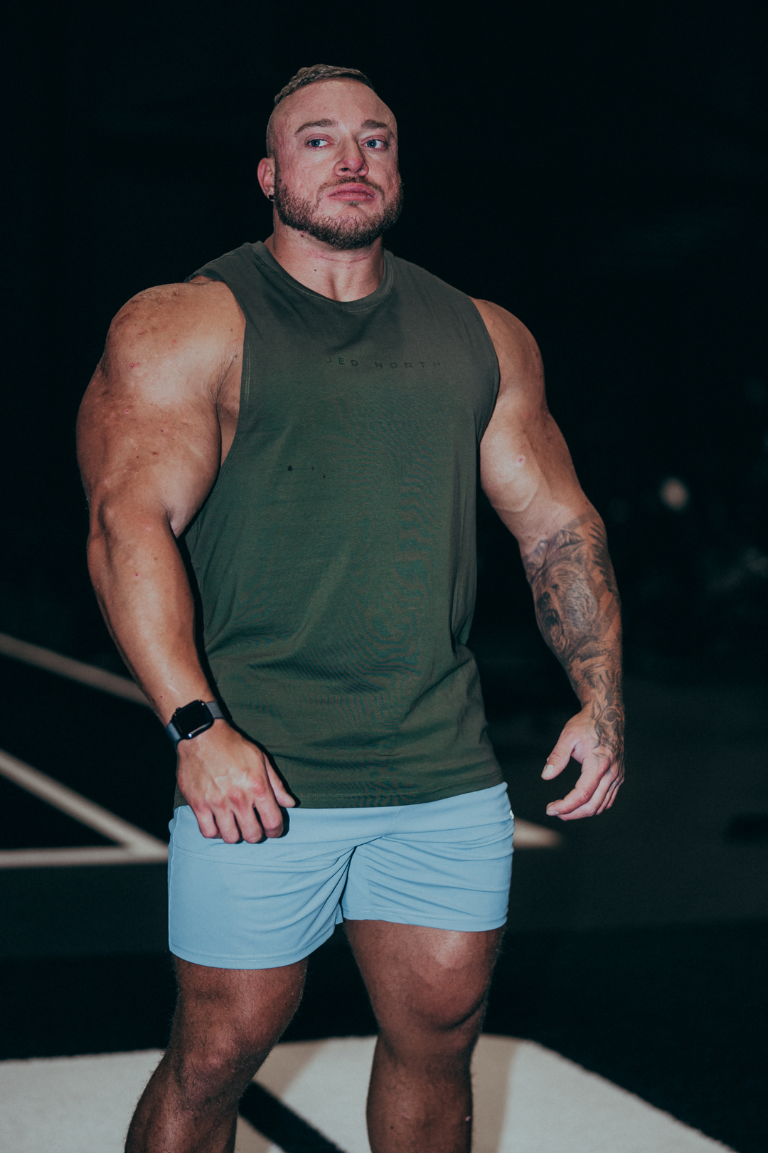 Fortis Zip Pocket Athletic Shorts - Light Blue