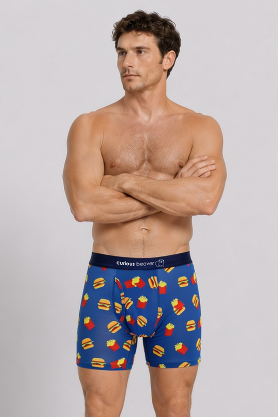 Men's Boxer Briefs - Burgers
