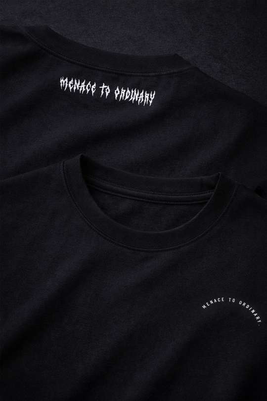 Energy Oversized T-Shirt - Black Menace to Ordinary