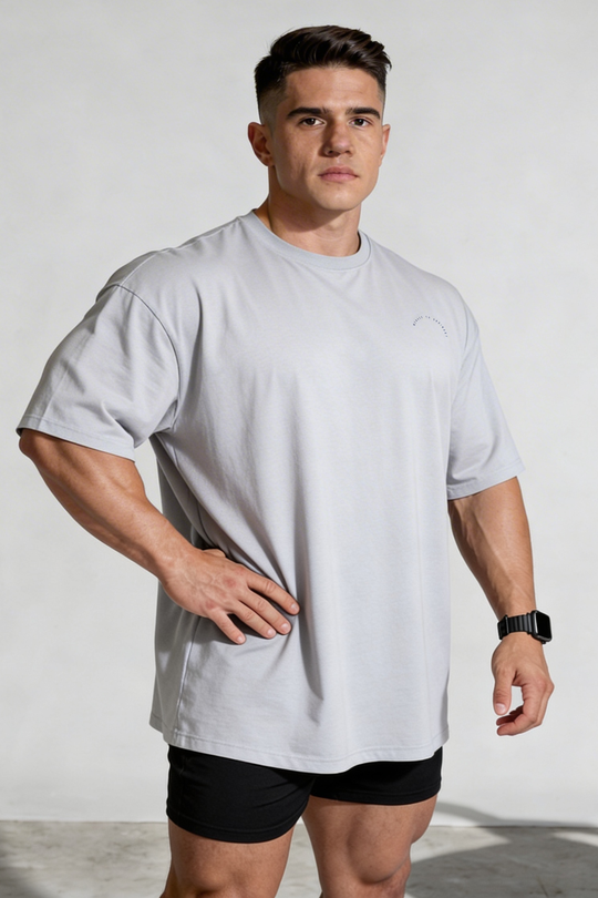 Energy Oversized T-Shirt - Gray Menace to Ordinary