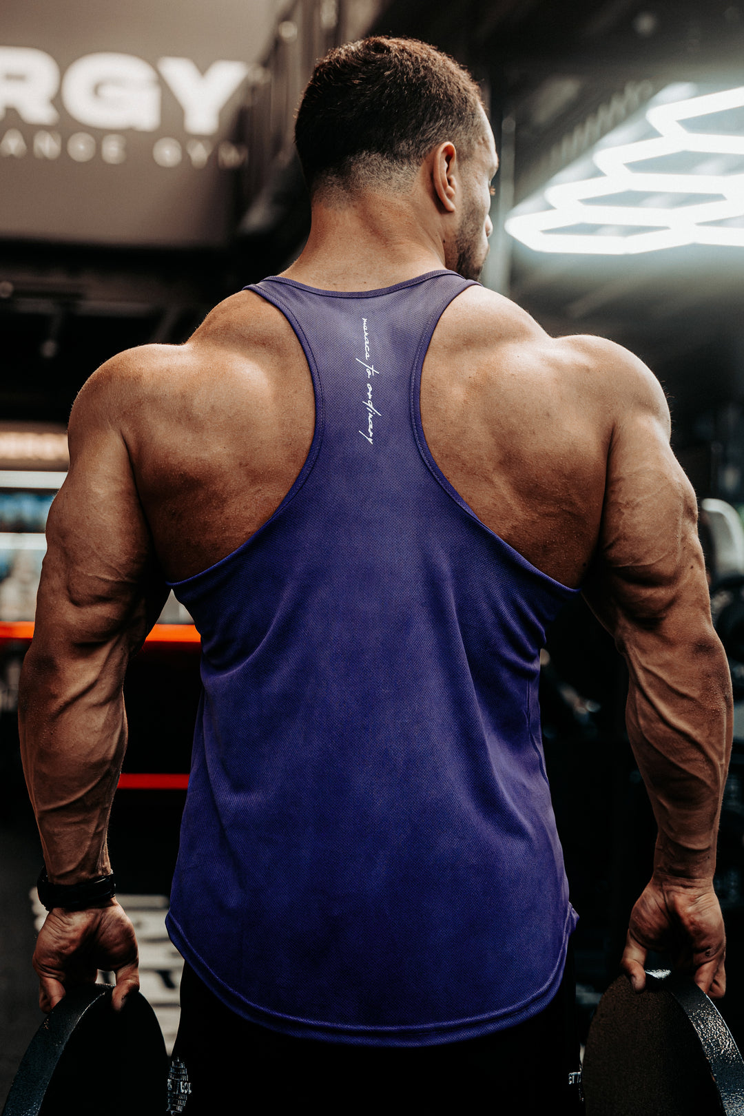 Fast-Dry Bodybuilding Workout Stringer - Dusted Violet
