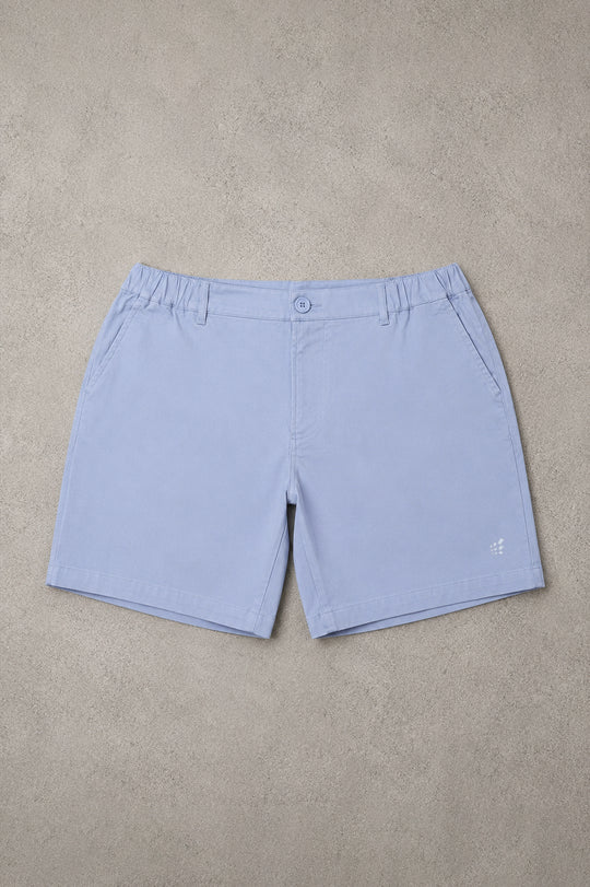 Flex Waist Chino Shorts - Light Blue