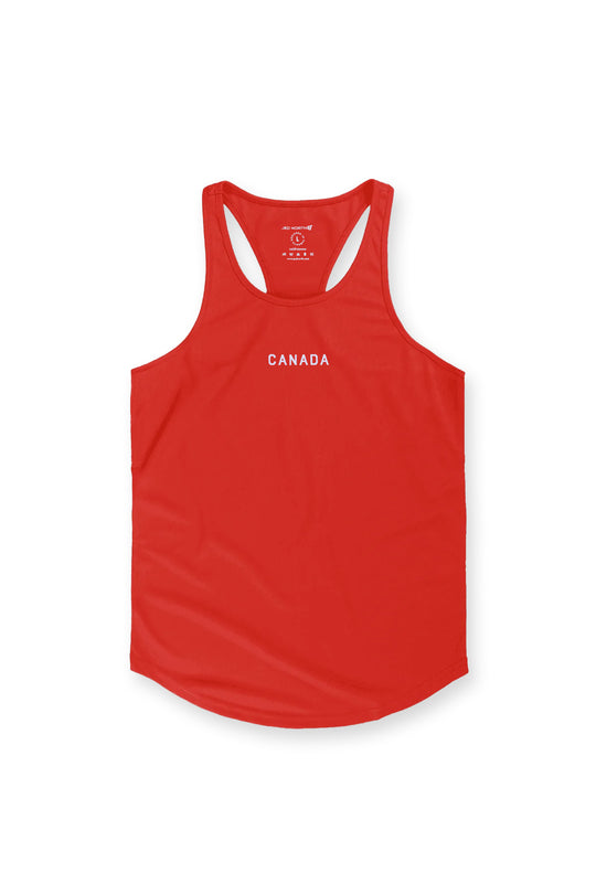 Fast-Dry Bodybuilding Workout Stringer - OH CANADA RED