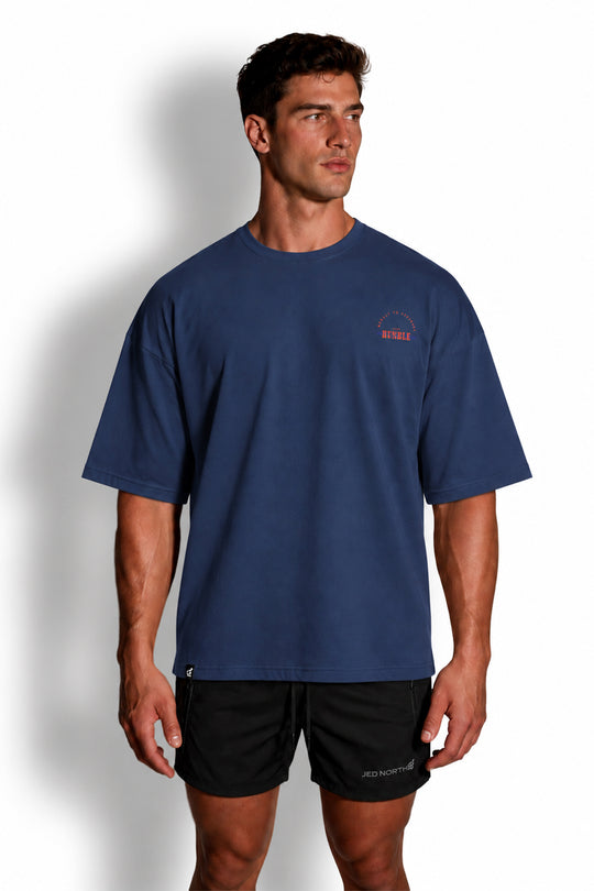 Energy Oversized T-Shirt - Humble Logo Navy