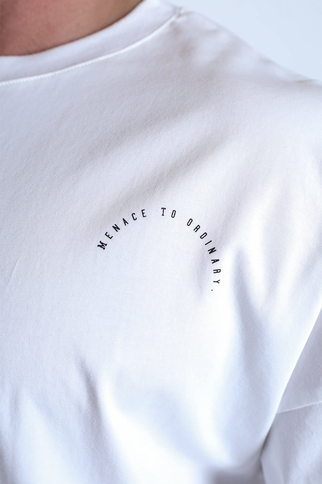 Energy Oversized T-Shirt - White Menace to Ordinary