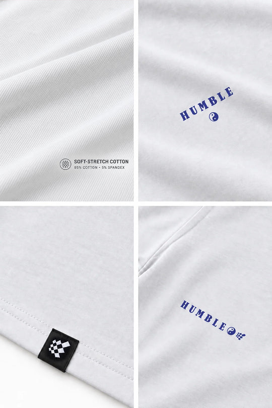 Energy Oversized T-Shirt - Humble Logo White