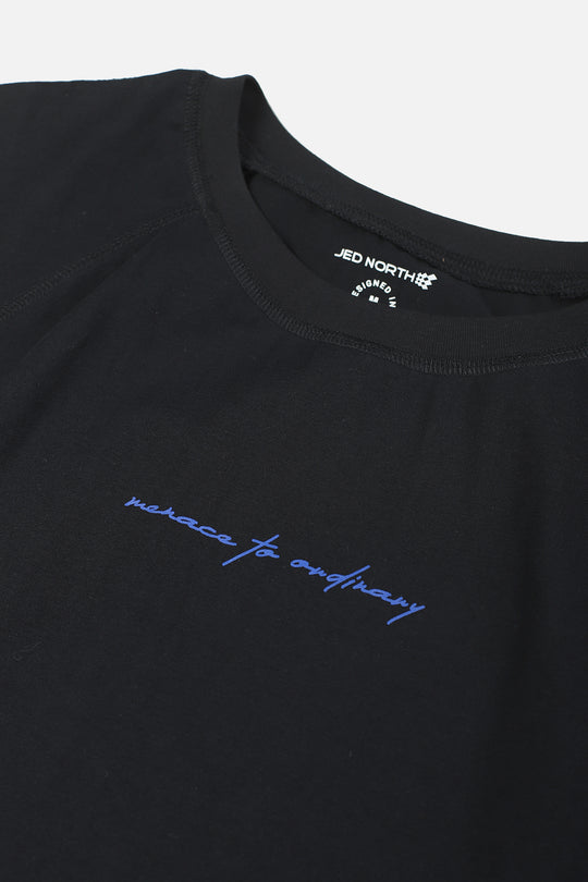 Raglan Sleeveless Muscle Tank - All Black