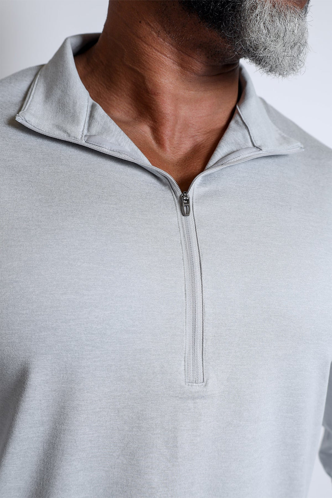 Quarter-Zip Training Long Sleeve - Heather Gray