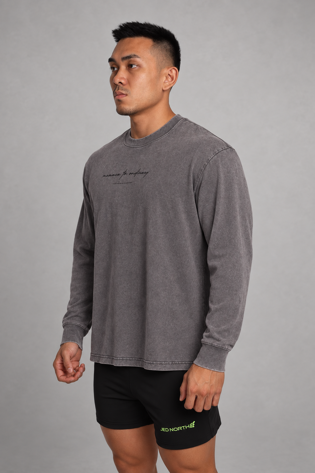 Vintage Wash Long Sleeve T-Shirt - Storm Gray